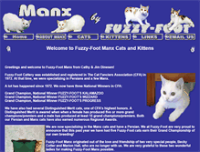 Tablet Screenshot of manxcats1.com